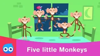 Five Little Monkeys | Songs for Kids | Pipalupa