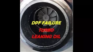 Holden Captiva - DPF failure due to turbo leaking oil