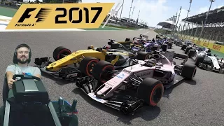 Гран-при Бахрейна F1 2017 Force India F1 - руль Fanatec ClubSport Formula Black