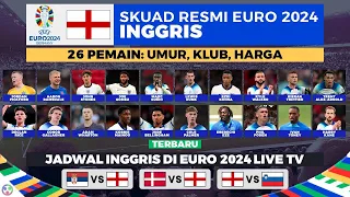 RESMI 26 Pemain Skuad Inggris dan Jadwal EURO 2024 Inggris Live RCTI Vision Plus Lengkap