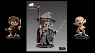 Minico - Gandalf, Gollun e Frodo Lord Of The Rings -(Iron Studios)