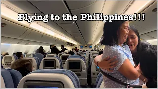 Flying to the Philippines (Part 1) | Surprising my mama on her birthday! | Fil-Am fam