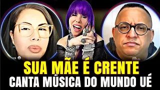 Sarah Sheeva defende a mãe Baby do Brasil. Minha mãe é crente mas canta música do mundo