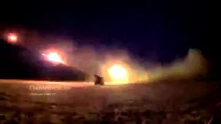 Сенсация    Град ДНР бьет по силам АТО   Ukraine  BM 21 Grad militias firing