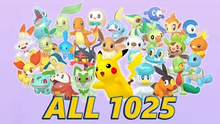 ALL 1025 Pokemon Forms and Cries the National Pokedex