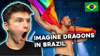 Brazil Is Crazy ! Imagine Dragons In Brazil - Believer (Lollapalooza Brasil 2018) |🇬🇧UK Reaction