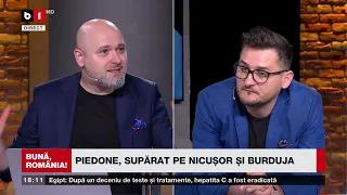 BUNĂ, ROMÂNIA PIEDONE, SUPĂRAT PE NICUȘOR ȘI BURDUJA.  P1/2