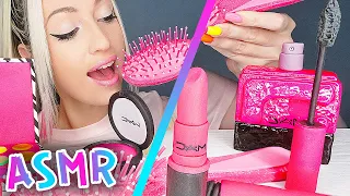 ASMR MUKBANG 먹방, EDIBLE HAIR BRUSH, LIPSTICK, CANDY, MAC PALETTE, 먹을 수 있는, 케이크 먹방 (EATING SOUND)