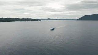 A YACHT ON A LAKE | Cinematic drone Video | DJI MAVIC AIR 2