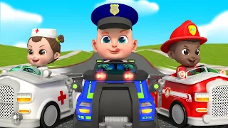 Doctor, Police and Fireman + Job and Career - Police Song | Police Squad Baby