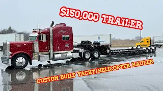 My New CUSTOM Built Heavy Haul Boat Trailer Is Here!!