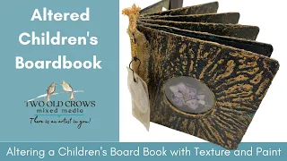 DIY Altered Children's Board Book to store laminated wildflowers or other ephemera!