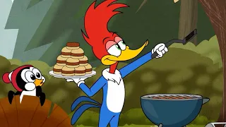 Woody's burgers magically disappear! | Woody Woodpecker
