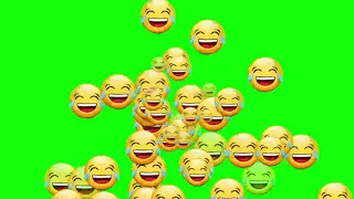 Green Screen Laughing Emoji #free