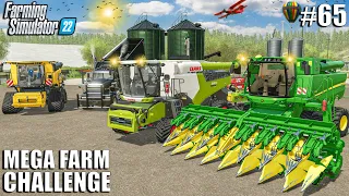 HARVESTING & Turning 500 TONS of CROPS into PIG FOOD | MEGA FARM Ep.65 | Farming Simulator 22