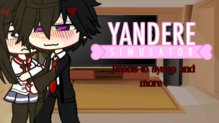 Yandere simulator￼ react to Ayano and more ! || enjoy || taro x ayano ? || read description pls
