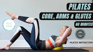 Pilates - Core , Arms & Glutes - FULL HOUR CLASS!!!!