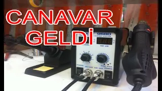 ÜFLEMELİ HAVYA KULLANIMI VE KUTU AÇILIMI-SONUÇ BAŞARILI (CLASS 968 D) Soldering Station