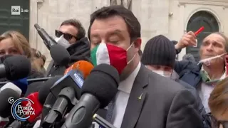 Caso Gregoretti, audizione per Giuseppe Conte: c'è anche Matteo Salvini - Porta a porta 28/01/20