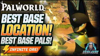 PALWORLD - BEST BASE LOCATION AND BEST PALS | PALWORLD ORE & INGOT FARM GUIDE