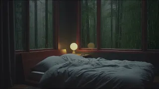 FALL INTO SLEEP INSTANTLY - Soft Rain Sounds on Window for Deep Sleep - Rain Sounds For Sleep