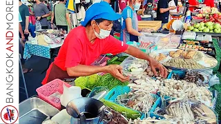 Huge STREET FOOD Market in Bangkok | Must Visit on Weekends