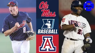 #12 Ole Miss vs #5 Arizona Highlights | Super Regional Game 1 | 2021 College Baseball Highlights