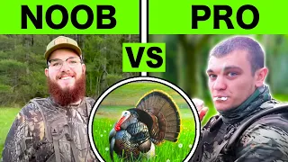 Noob VS Pro Turkey Hunting Challenge! (Walmart Shotgun)