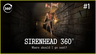 360 Video || Siren Head 360 Maze Part 1 || Funny Horror Animation