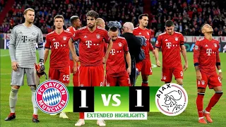 Bayern Munchen vs Ajax 1-1 Highlights & Goals - Champions League 2018-2019