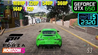 GTX 650 | Forza Horizon 5 - 1080p, 720p, 360p, 144p, 72p