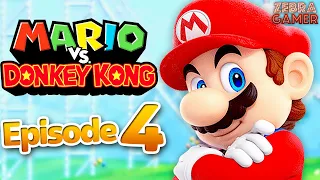 Mario vs. Donkey Kong Gameplay Walkthrough Part 4 - World 4 Merry Mini-Land!