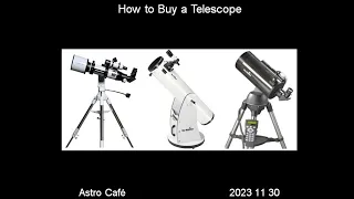 How to Buy a Telescope: A guide for the first time buyer
