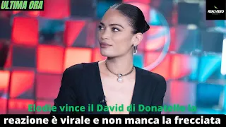 Elodie vince il David di Donatello la reazione è virale e non manca la frecciata