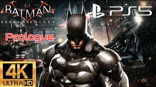 Batman Arkham Knight | Ps5 4k 60fps Ultra Realistic Graphic | Next Gen Gameplay Walkthrough Prologue