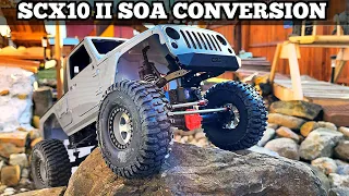 Axial Scx10 ii SOA conversion and mods ROAD 2 BTC