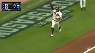 Eddie Rosario walk-off vs Dodgers (NLCS Game 2) 10/17/21