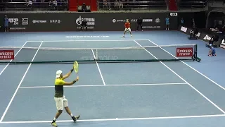 The court view. Matteo Berrettini vs Roberto Carballes Baena