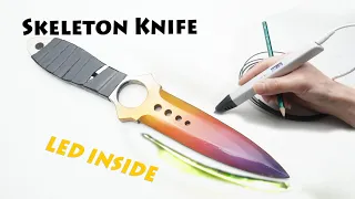 Make A Skeleton Knife Using a 3D Pen