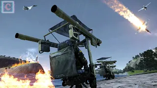 120 Su 35 aircraft exploded in the sky of the Black Sea, by US-made guided missiles, Arma 3 | Catzu