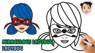 HOW TO DRAW LADYBUG | MIRACULOUS LADYBUG - EASY STEP BY STEP DRAWING TUTORIAL