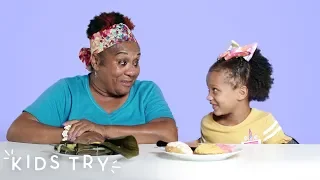 Kids Try Their Grandparents' Favorite Childhood Foods: Round 3 | Kids Try | HiHo Kids