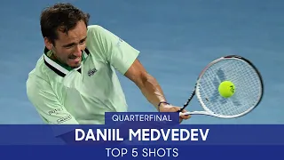 Daniil Medvedev | Top 5 Shots (QF) | Australian Open 2022
