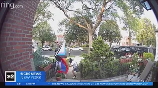 Pride flag vandalism, theft caught on camera outside Queens home