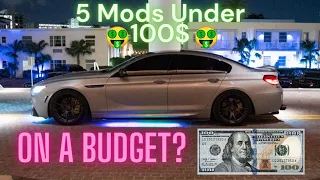 5 Modifications Under $100 For Your BMW 6 Series ( F- Chassis )