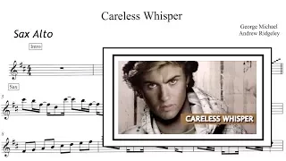 Careless Whispers - GEORGE MICHAEL [Sheet Music ALTO SAX]