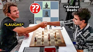 Magnus Carlsen's Laugh after an Intense Final Round! | Carlsen vs Abhimanyu | Qatar Masters 2023