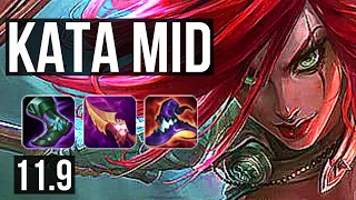 KATARINA vs LEBLANC (MID) | 13/0/4, Legendary, 500+ games, 900K mastery | EUW Diamond | v11.9