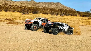 Traxxas Monster Slash 4x4 and Unlimited Desert Racer RC UDR Full Assault Desert style