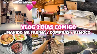 MARIDO NA FAXINA / Compras de Mercado / FIZ PEIXE RECHEADO ASSADO 😋 FOMOS NA LOJAS AMERICANAS ✨